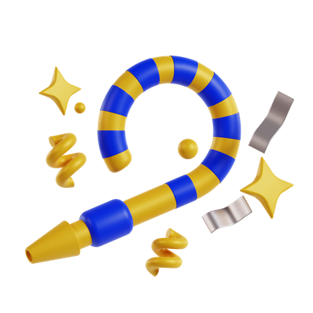 Souffleur de fête  3D Icon