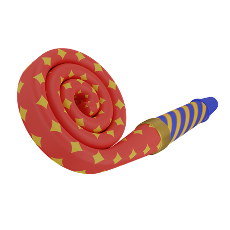 Souffleur de fête  3D Icon