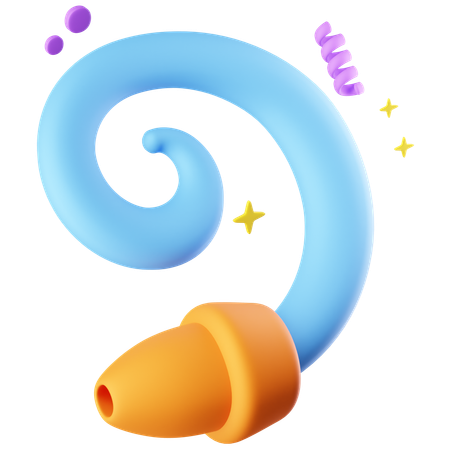Souffleur de fête  3D Icon