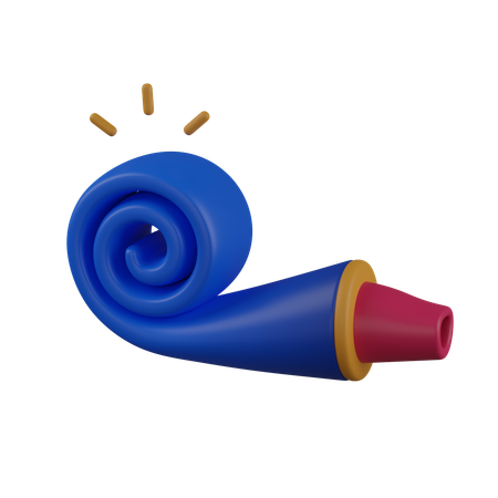 Souffleur de fête  3D Icon