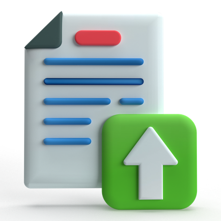 Soumettre un document  3D Icon