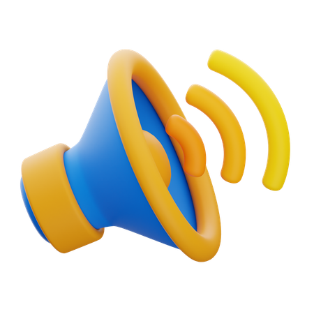 Sound  3D Icon