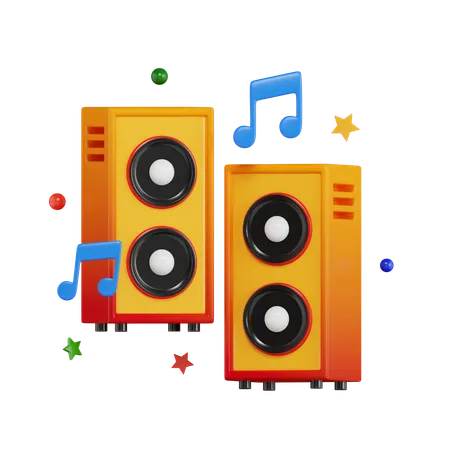 Sound  3D Icon