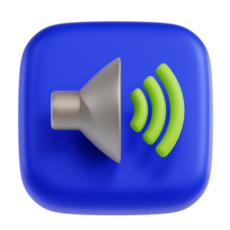 Sound  3D Icon