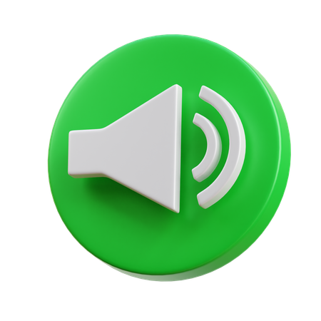 Sound  3D Icon