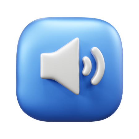 Sound  3D Icon