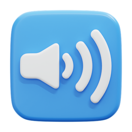 Sound  3D Icon