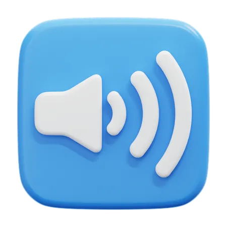 Sound  3D Icon