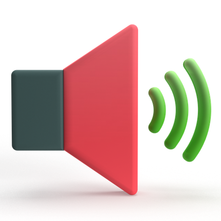 Sound  3D Icon