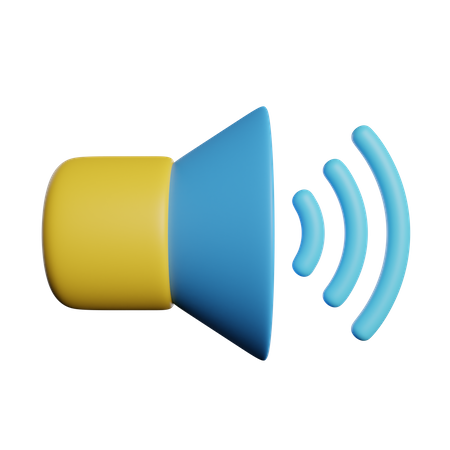 Sound  3D Icon