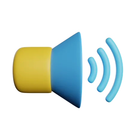 Sound  3D Icon