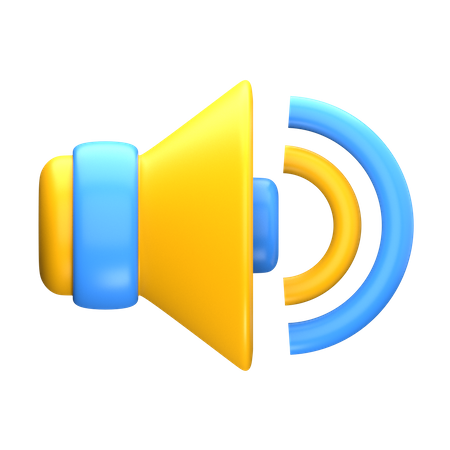 Sound  3D Icon