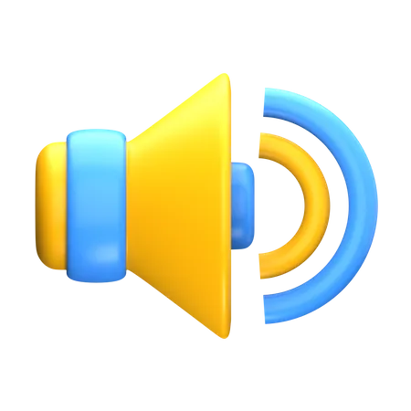 Sound  3D Icon