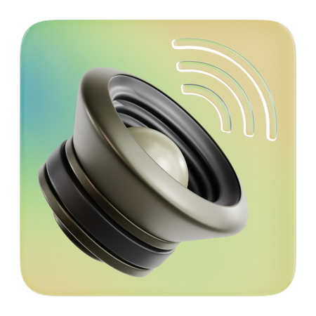 Sound  3D Icon