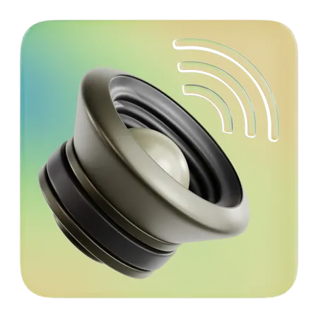 Sound  3D Icon