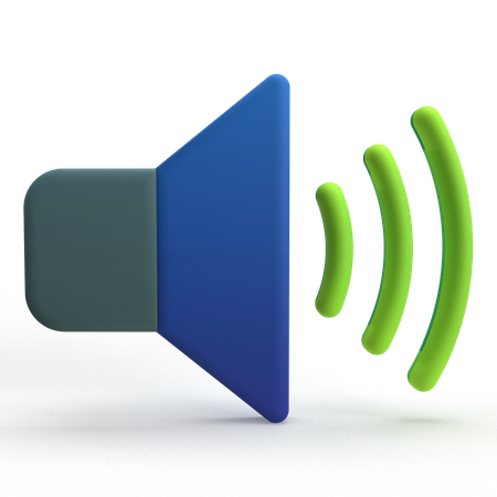 Sound  3D Icon
