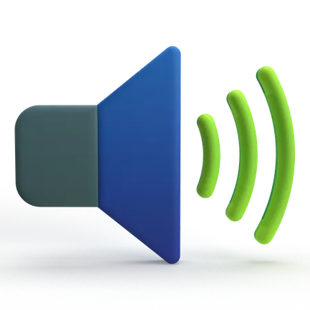 Sound  3D Icon