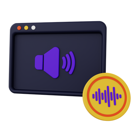 Sound  3D Icon