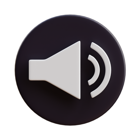 Sound  3D Icon