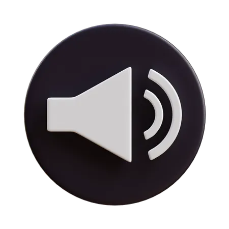 Sound  3D Icon