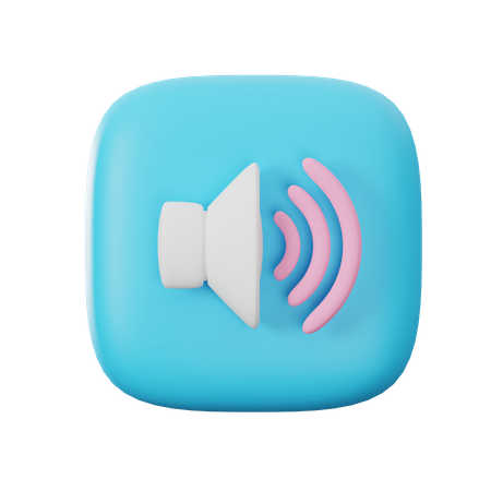 Sound  3D Icon