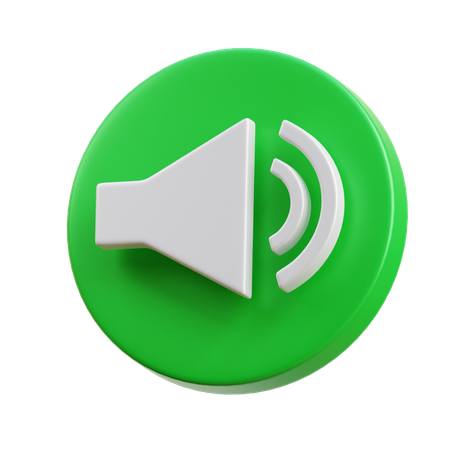 Sound  3D Icon
