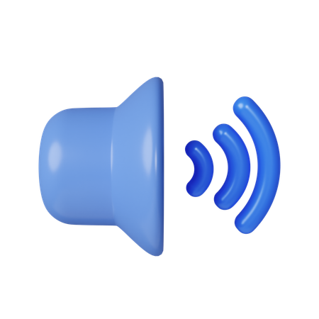 Sound  3D Icon