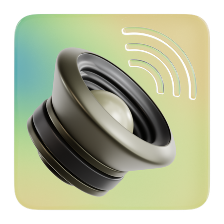 Sound  3D Icon