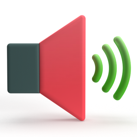 Sound  3D Icon