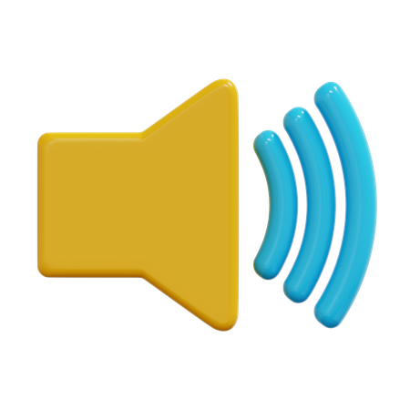 Sound  3D Icon