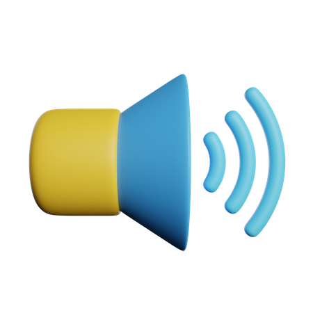 Sound  3D Icon