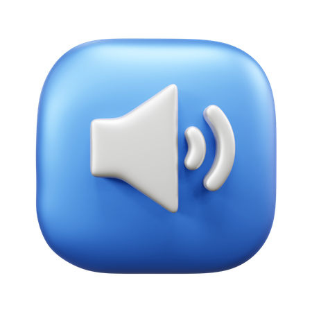 Sound  3D Icon