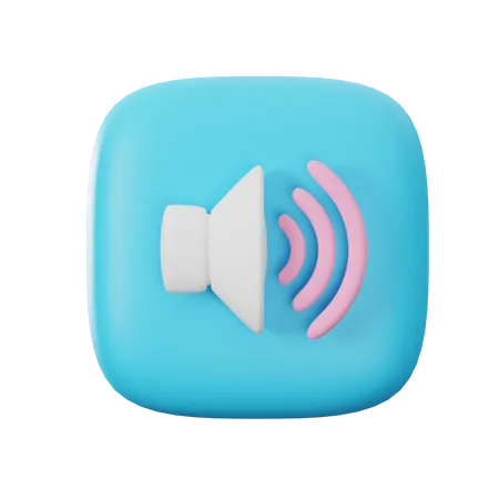 Sound  3D Icon