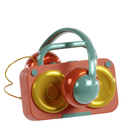 Sound Box  3D Icon