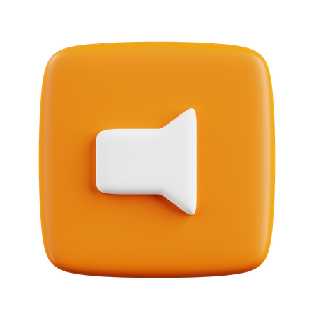 Sound Button  3D Icon