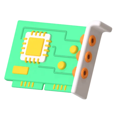 Sound card  3D Icon