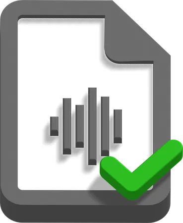 Sound file  3D Icon