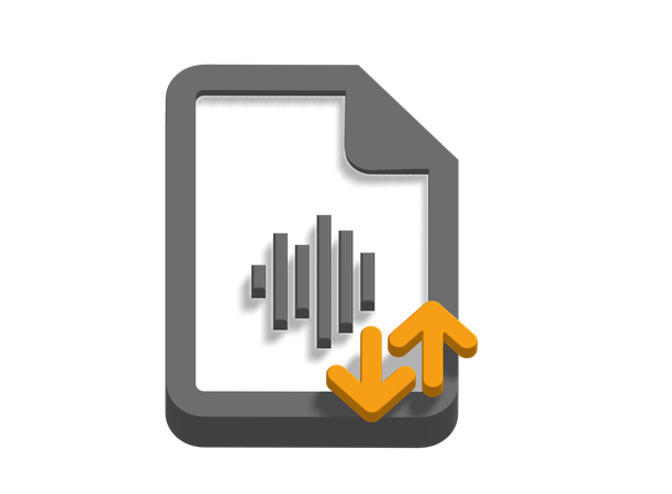 Sound file  3D Icon