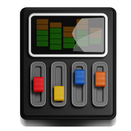 Sound Mixing Console  3D Icon