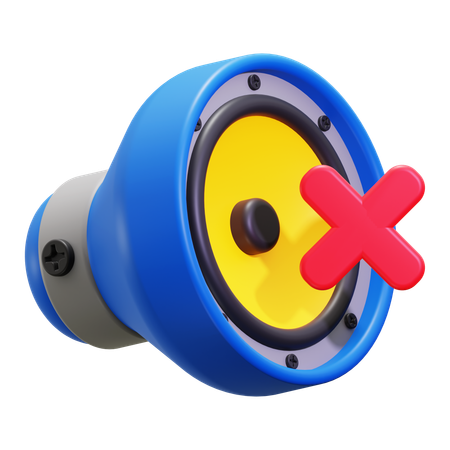 Sound mute  3D Icon