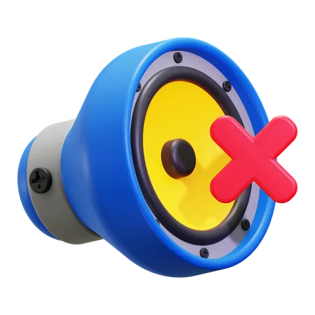 Sound mute  3D Icon