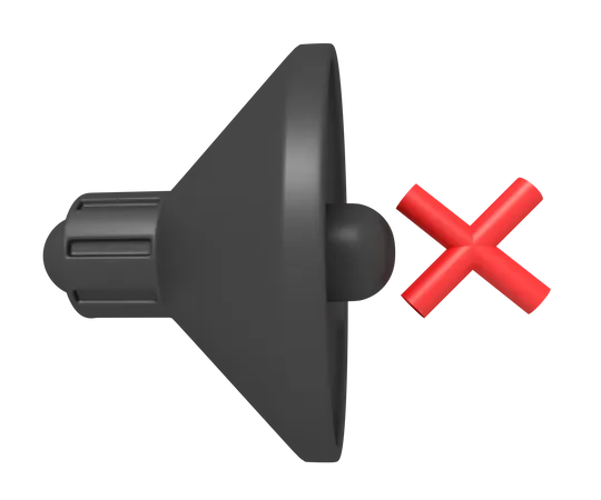 Sound Mute  3D Icon