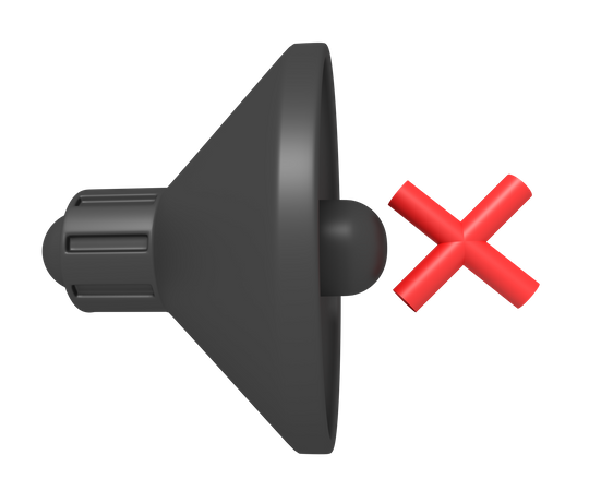 Sound Mute  3D Icon