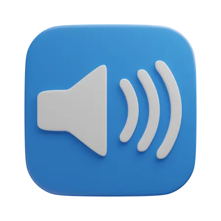 Sound On  3D Icon
