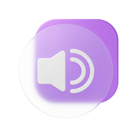 Sound On  3D Icon