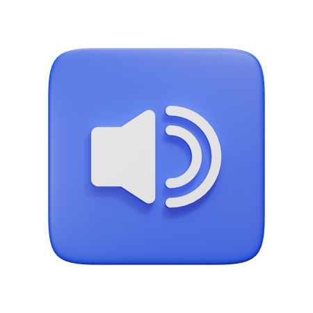 Sound On  3D Icon