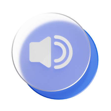 Sound On  3D Icon