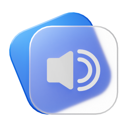 Sound On  3D Icon