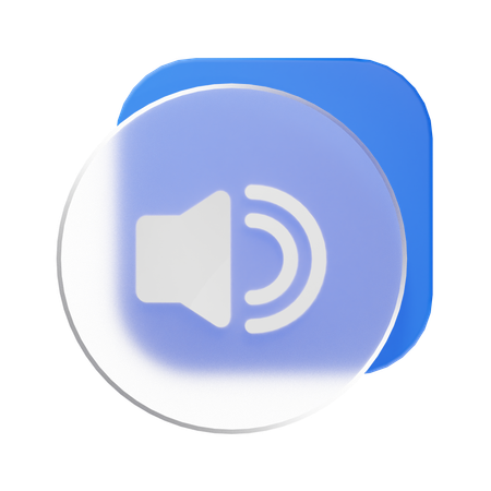 Sound On  3D Icon