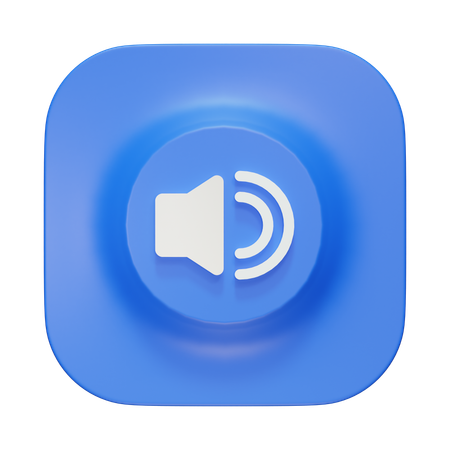 Sound On  3D Icon